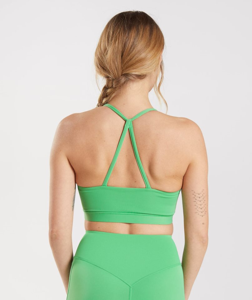 Women's Gymshark Studio Sports Bra Green | NZ 5SJURT